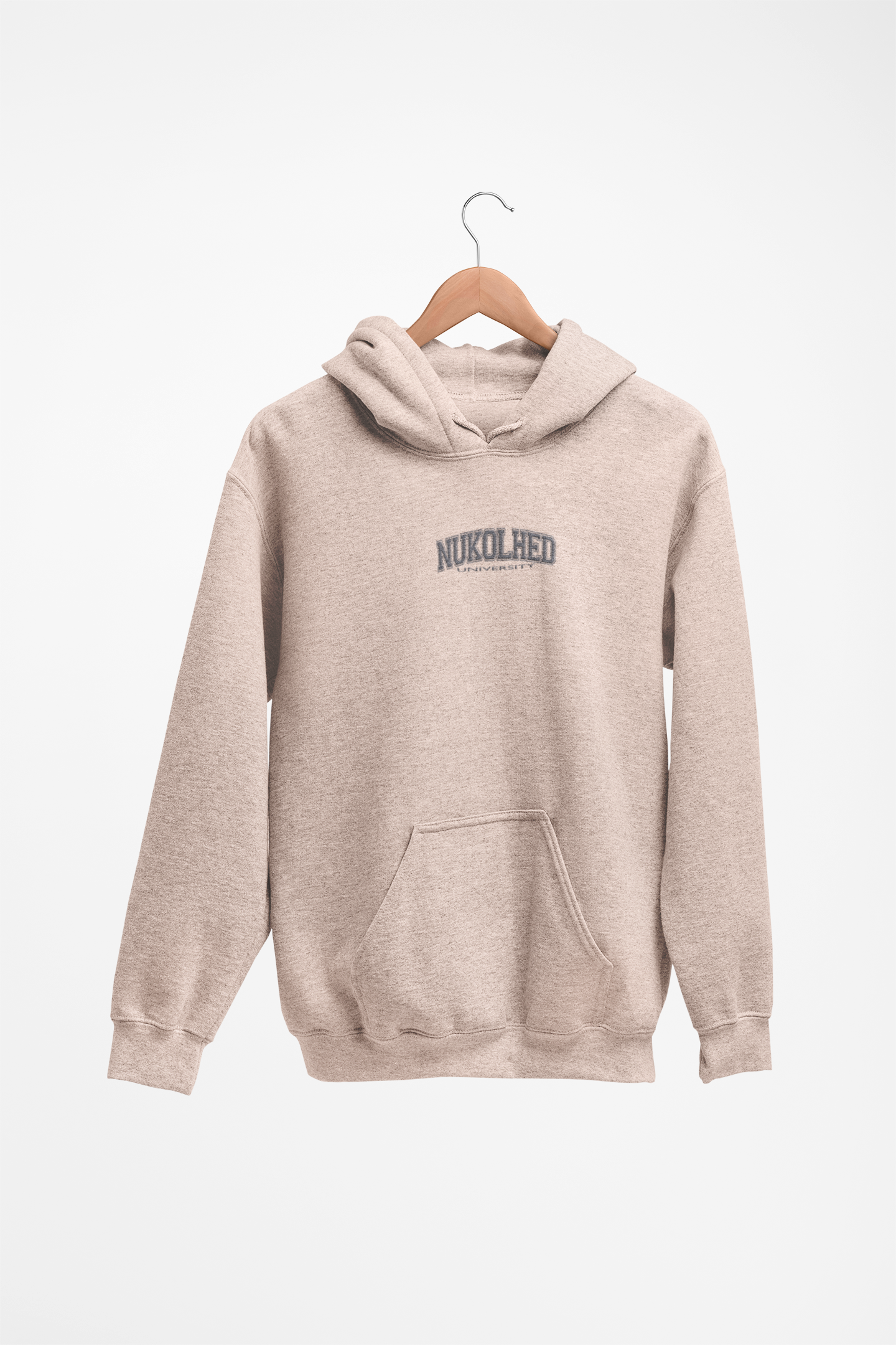 Sueded fleece hoodie